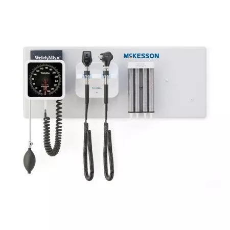 Integrated Wall System McKesson Ophthalmoscope / Otoscope / BP Aneroid / Specula Dispenser / Thermometer / Transformer / iEXAMINER Smart Bracket - M-1188599-1306 | Each