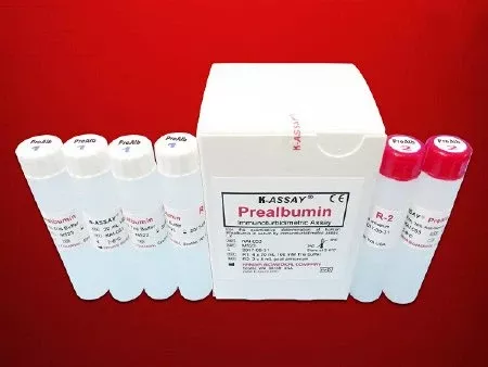 Kamiya Biomedical Company Reagent Kit K-ASSAY Nutritional Assessment / Specific Protein Test Prealbumin For Chemistry Analyzers 320 Tests 4 X 20 mL - M-1038820-4457 | Kit of 1