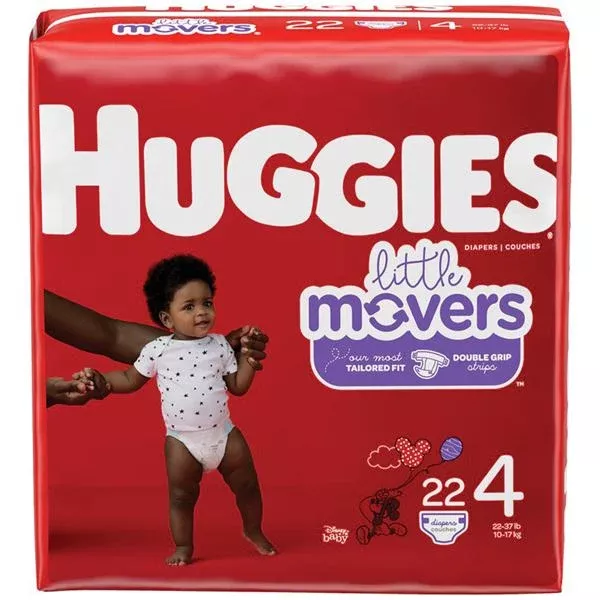 Kimberly Clark Professional Diapers Huggies Little Movers Step 4 22/Pk