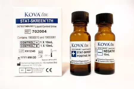 Kova International Drugs of Abuse Control Detectabuse Stat-Skreen Positive Level / Negative Level 2 X 10 mL - M-1130079-1967 - Each