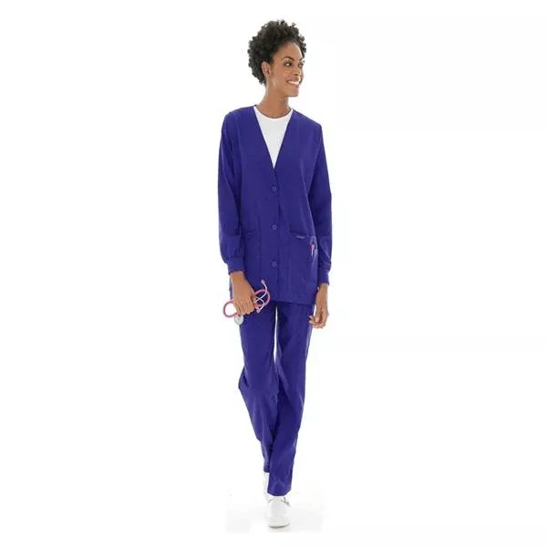 Landau UniformsCardigan Warm-Up 65% Polyester / 35% Cotton W Grp 2XL 5Pckt Ea