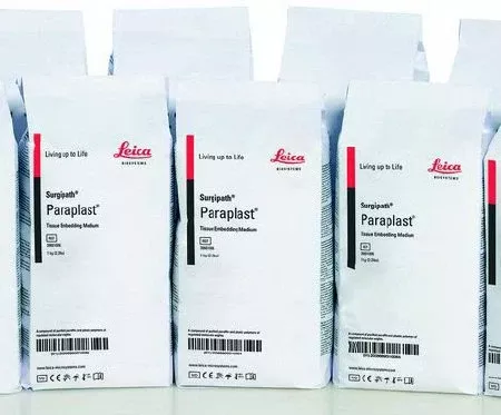 Leica Biosystems Tissue Embedding Medium Surgipath Paraplast Plus Paraffin White Solid - M-1081373-711 - Case of 8