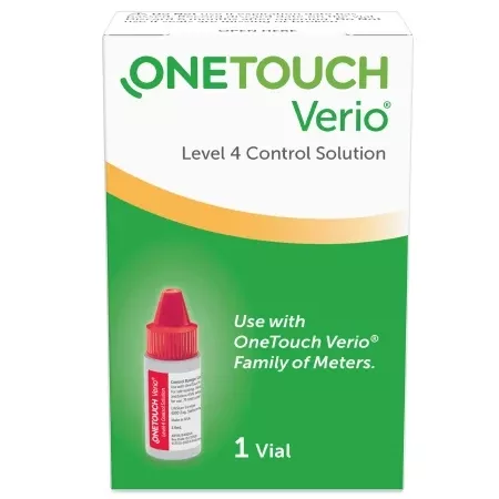 LifeScan Blood Glucose Control Solution OneTouch Verio Blood Glucose Testing 48 s Level 4 - M-1076323-4756 | Case of 48