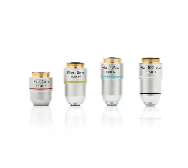 LW Scientific Objectives Set DIN Plan 4X, 10X, 40X, 100X For Revelation 3 Microscope - M-1042091-1178 | Each