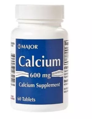 Major-Rugby Pharmaceuticals Calcium Carbonate Supplement Chewable Tablets Btl 500mg 60/Bt