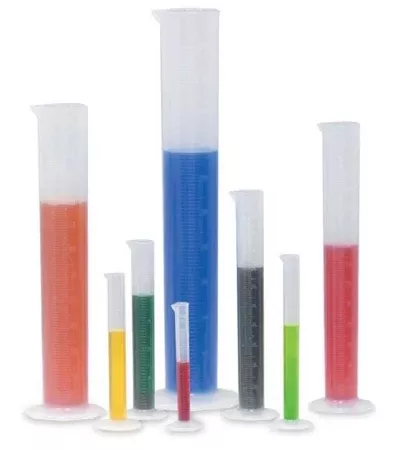 Market Lab Inc Graduated Cylinder Hexagonal Base Polypropylene 1000 mL - M-1094433-1218 - Each