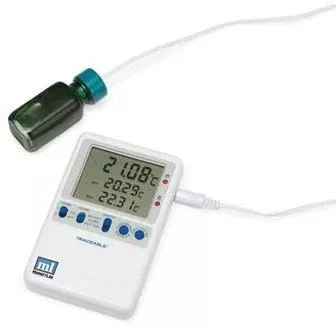 Market Lab Inc Refrigerator / Freezer Thermometer Traceable Fahrenheit / Celsius -58° to +158°F (-50° to +70°C) Bottle Probe Battery Operated - M-1020146-4243 - Each