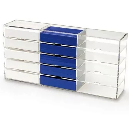 Market Lab Inc Slide Box 1.5 X 7 X 8.25 Inch, White, With 100-Slide Cork Liner - M-945329-4456 | Each