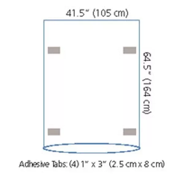 Medical Concepts Develop Cover C-Arm 41-1/2x64-1/2" Clear Sterile 10/Ca