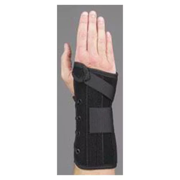 Medical Specialties Brace Lacer Wrist Suede Black Size 8" X-Large Left EA