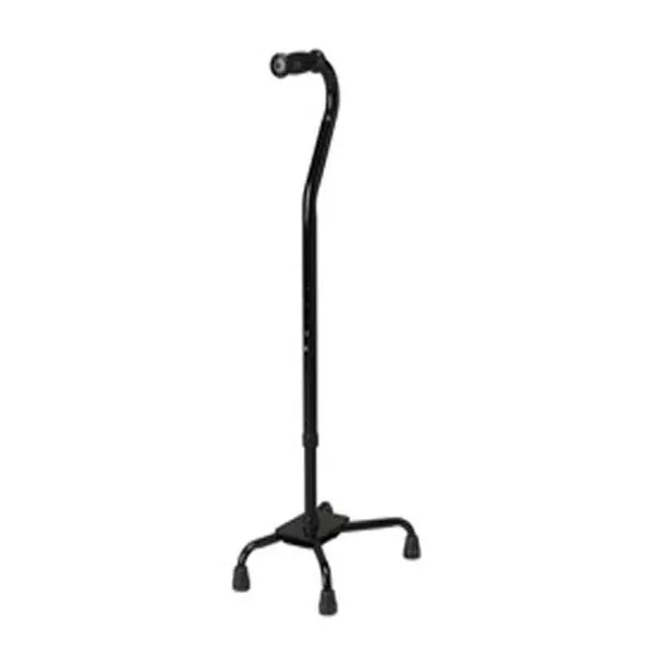 Medline IndustriesCane Quad Basic Bariatric Stl 500lb 29-38" Black Adult 1Ea/Ca