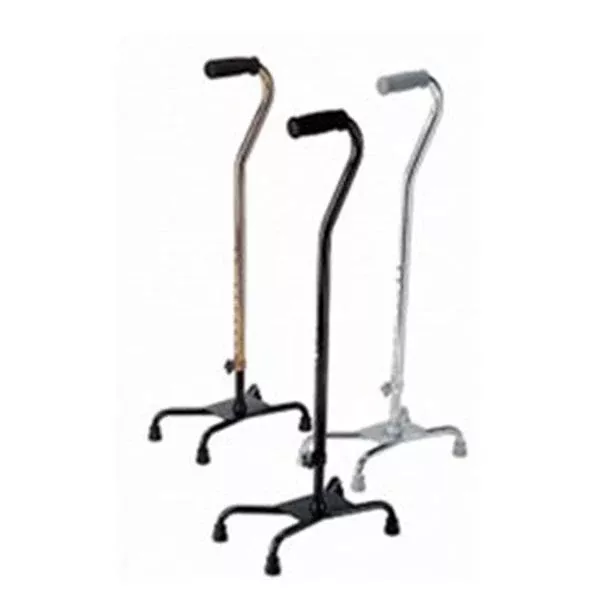 Medline IndustriesCane Quad Basic Large Base Alum 250lb 30-39" Chrome Adult 2/Ca