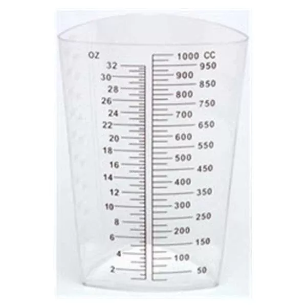 Medline IndustriesContainer Graduated Polypropylene 32oz Transparent 1/Ea, 200 EA/CA (DYND80419)