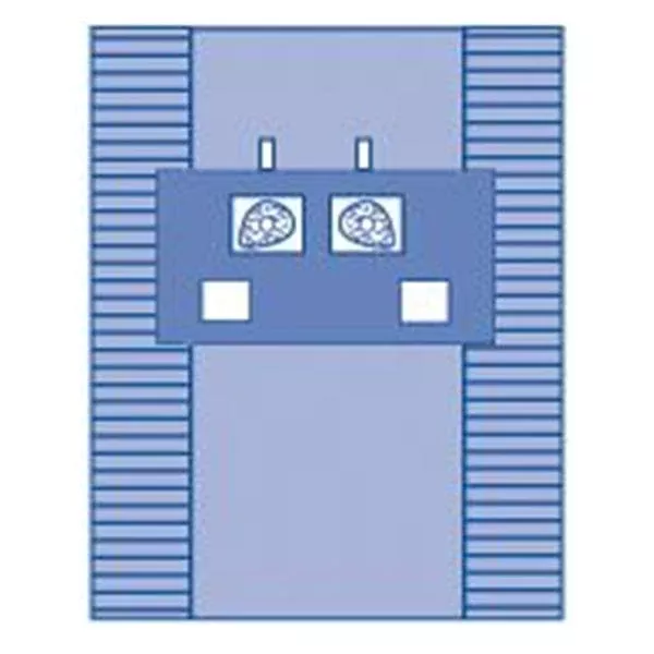 Medline IndustriesDrape Central Line Eclipse 3-1/2" Fenestrated 77x12" Strl 10/Ca