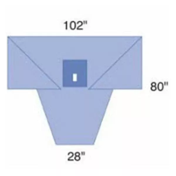 Medline IndustriesDrape Lithotomy Surgical Fenestrated 64x110" Sterile 10/Ca