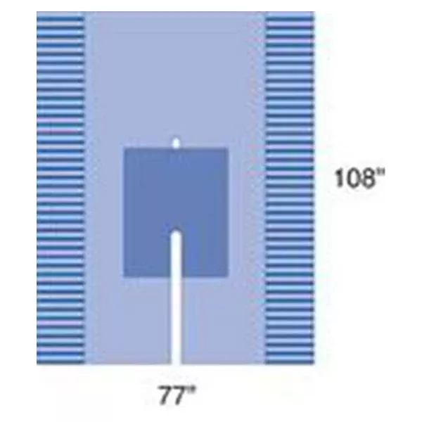 Medline IndustriesDrape Utility Proxima 2-1/2" Fenestrated 2x3" XL Blue Strl 50/Ca