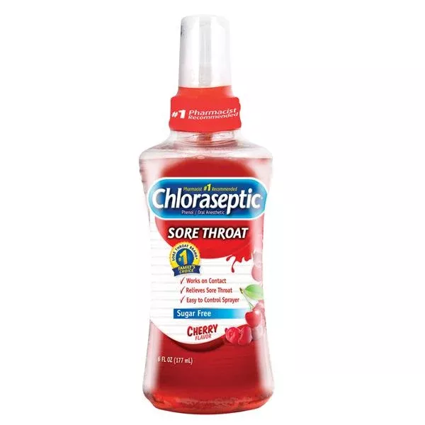 Medtech Products Chloraseptic Sore Throat Spray Cherry 6oz/Bt, 12 BT/CA (103011038B)