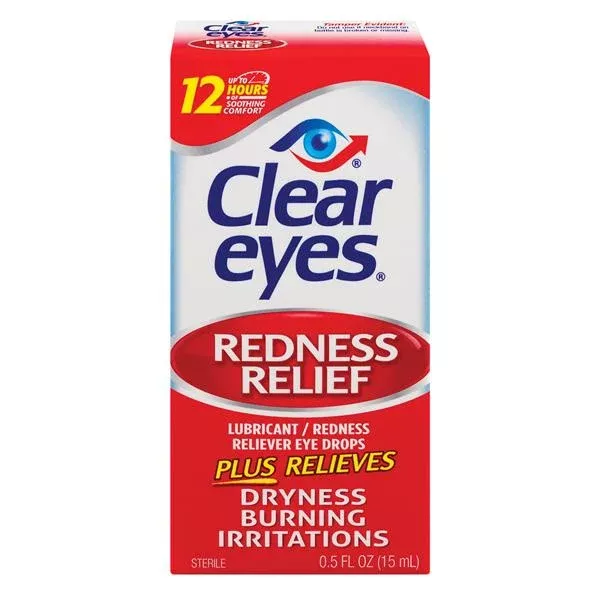 Medtech Products Clear Eyes Redness Relief Ophthalmic Drops 0.5oz/Bt, 36 BT/CA (106254153A)