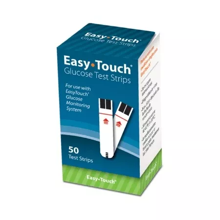 MHC Medical Blood Glucose Test Strips 50 Strips per Box For Easy Touch Meters - M-1089205-1395 | Case of 1200