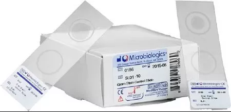 Microbiologics Inc SLIDE, GRAM STAIN (10/BX) D/S - M-1034775-1101 | Box of 1