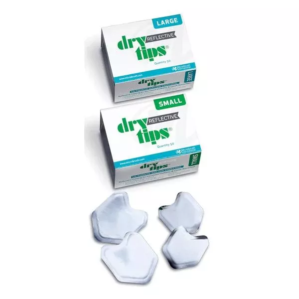 Microbrush oration Cotton Roll Substitute Reflective Dry Tips White Small 50/Bx, 36 BX/CA (291727)