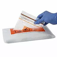 Minigrip Specimen Transport Bag with Document Pouch Lab Guard 8 X 8 Inch Polyethylene Zip Closure Biohazard Symbol / Storage Instructions NonSterile - M-1079012-1929 - Case of 1000