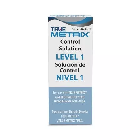 Nipro Diagnostics Blood Glucose Control Solution True Metrix Blood Glucose Testing 1 X 3 mL Level 1 - M-1018537-3484 | Case of 400