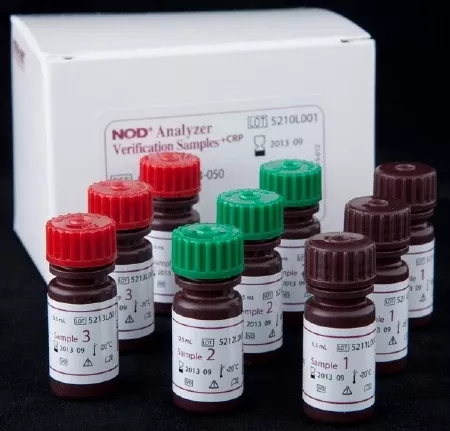 Nova-One Diagnostics General Chemistry Verification Samples with CRP NOD Multiple Analytes 3 Levels 3 Vials X 3 Levels X 0.5 mL - M-920429-2581 | Each