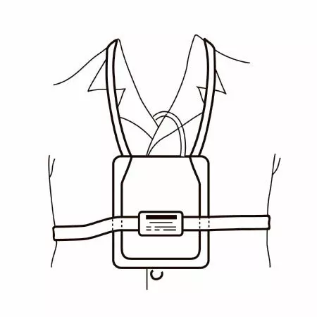 O&M Halyard Inc Telemetry Pouch Teclin Universal Size, Chest and Neck Straps, Moisture Resistant Teclin, Foam Inner Liner, Velcro Strap Closures, White Telemetry Unit - M-233972-3940 | Box of 15