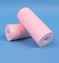 The Palm Tree Group Diagnostic Recording Paper Thermal Paper 100 mm X 22 Meter Roll Blue Grid - M-406253-2661 | Box of 2