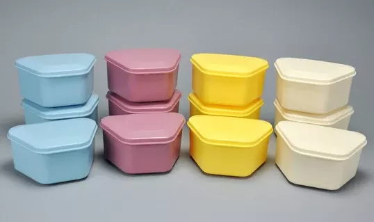 Palmero SalesContainer Denture Plastic Assorted 12/Pk
