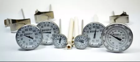 PANTek Technologies LLC Bi-Metallic Dial Thermometer Thermco Celsius -50° to 100°C Stainless Steel Probe Pan Clip Does Not Require Power - M-1008148-3216 - Each