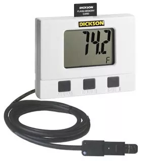 PANTek Technologies LLC Datalogging Thermometer / Hygrometer Dickson Fahrenheit / Celsius -40° to +185°F (-40° to +85°C) Remote Probe Battery Operated - M-875756-4314 - Each