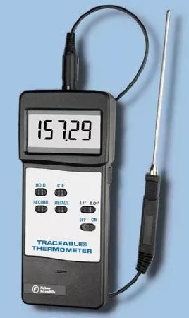 PANTek Technologies LLC Digital Laboratory Thermometer Fisher Scientific™ Traceable Celsius -50° to +400°C Platinum RTD Sensor Handheld Battery Operated - M-776053-2706 - Each