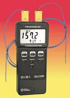 PANTek Technologies LLC Digital Thermometer with Alarm Fisher Scientific™ Traceable Celsius -50° to +70°C Short External Sensor Door / Wall Mount Battery Operated - M-665975-4120 - Each
