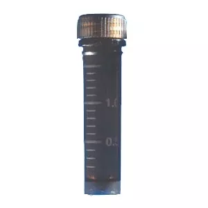 PANTek Technologies LLC Saf-T-Seal Microcentrifuge Tube Conical Bottom, Skirted Plain 2 mL Amber Screw Cap Plastic Tube - M-1034311-1622 - Box of 500