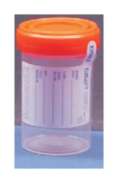 PANTek Technologies LLC Specimen Container 53 mm Opening Polypropylene 120 mL (4 oz.) Screw Cap Patient Information Sterile - M-997703-3967 - Case of 300