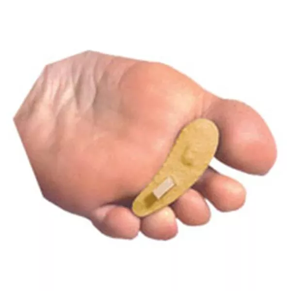 Pedifix Crest Pad Economy Hammer Toe Felt Beige Size Large Left 3/Pk
