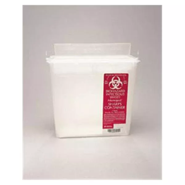 Plasti-ProductsContainer Sharps 5qt Plastic Horizontal Drop Clear Ea, 20 EA/CA (142020)