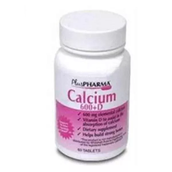 Plus PharmaCalcium Carbonate Supplement Cal Carb/D3 Tab 600 60/Bt