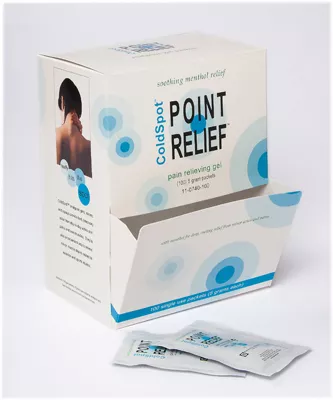 Point Relief ColdSpot LotionGel Packet - 5 gram, Dispenser Box of 100Fabrication 11-0740-100