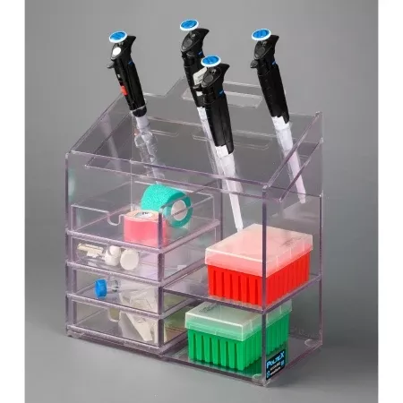 Poltex Inc HPLC Benchtop Organizer 1/4 Inch Thick PETG, With Carrying Handle For HPLC Items and Implements - M-1155693-2505 | Each
