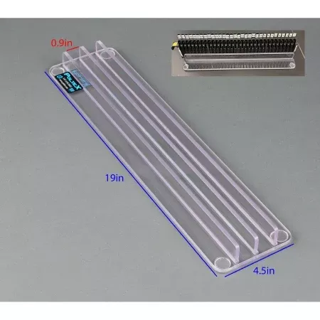 Poltex Inc Sample Tube Strip Tray Stabilizer 2 Slot, Clear For use with Hamilton Machine - M-1187498-1729 - Each