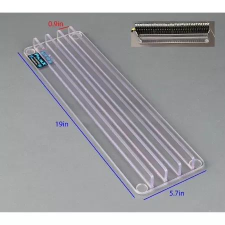 Poltex Inc Sample Tube Strip Tray Stabilizer 3 Slot, Clear For use with Hamilton Machine - M-1187497-1552 - Each