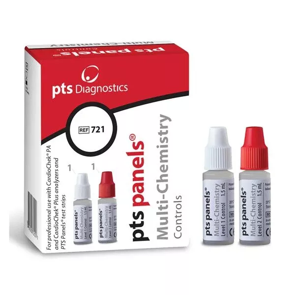 Polymer Technology Systems Chemistry Multi-Analyte Level 1-2 Control f/ CrdChck Anlyzr Ea