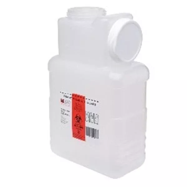 Post Medical Container Sharps 1.5gal 1 Piece Screw Cap Translucent 22/Ca