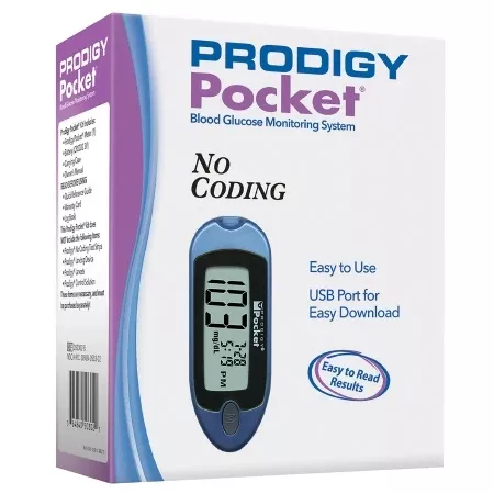 Prodigy Diabetes Care Blood Glucose Meter Prodigy Diabetes Care No Coding Required - M-1082215-1278 | Case of 10