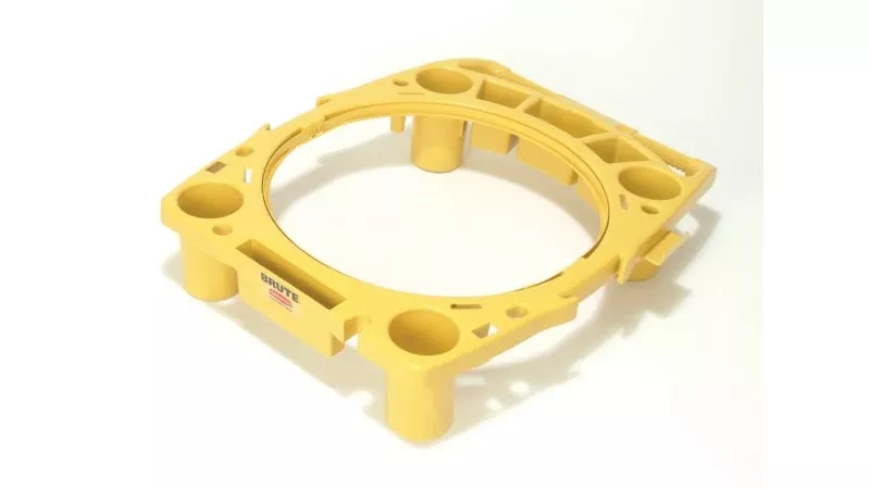 Rubbermaid Caddy Rim Brute Plastic Yellow Ea