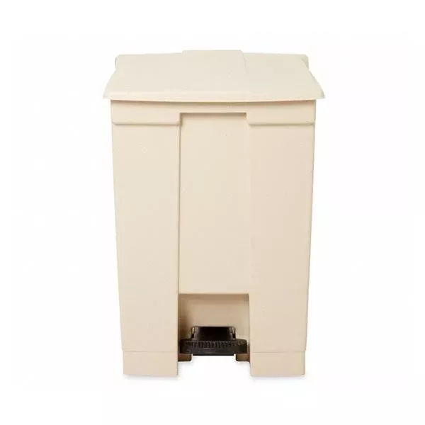 Rubbermaid Can Trash Plstc 18gal Step-On Pedal Integrated Lid Bg Rctngl Ea