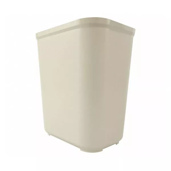 Rubbermaid Can Trash Resin/Textured Finish 7gal No Lid Beige Rectangle 6/Ca